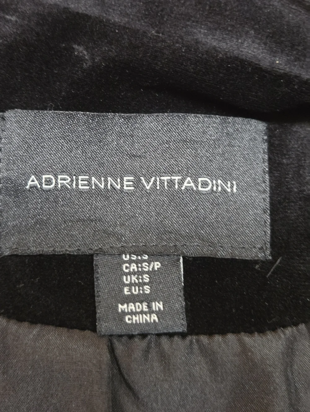 Adrienne Vittadini Black Velvet Single-Button Blazer Size S - Picture 9 of 10